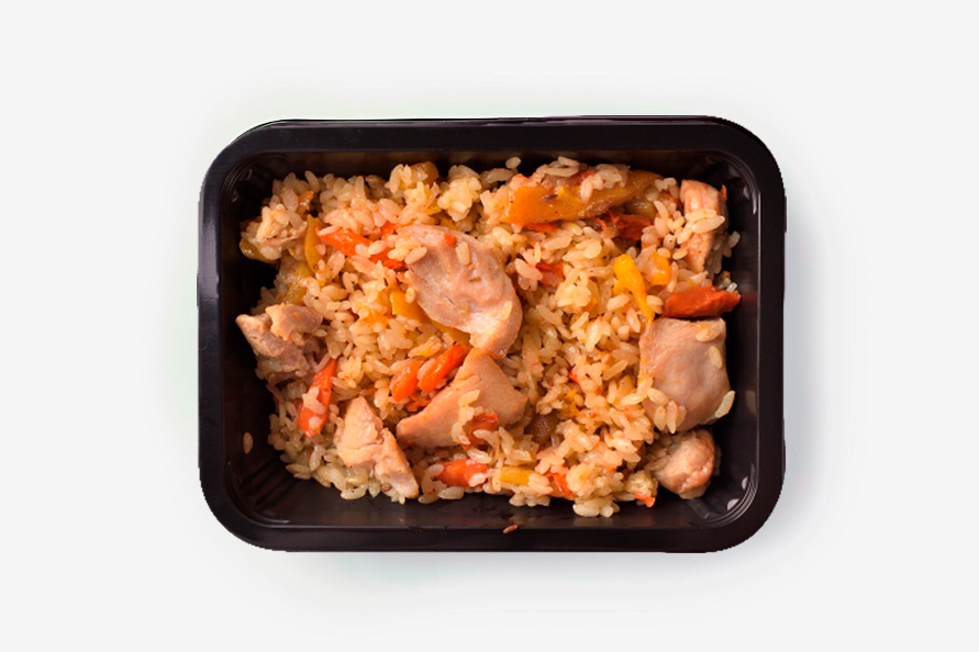 Плов с курицей (коробка 20шт)