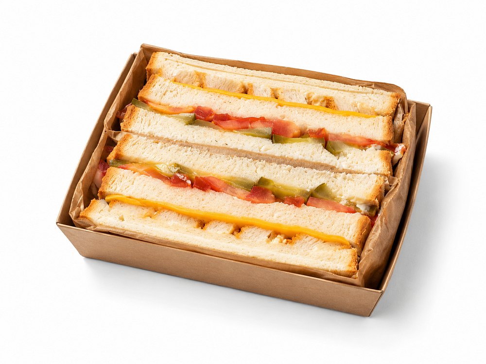 Сандо с куриным филе и овощами