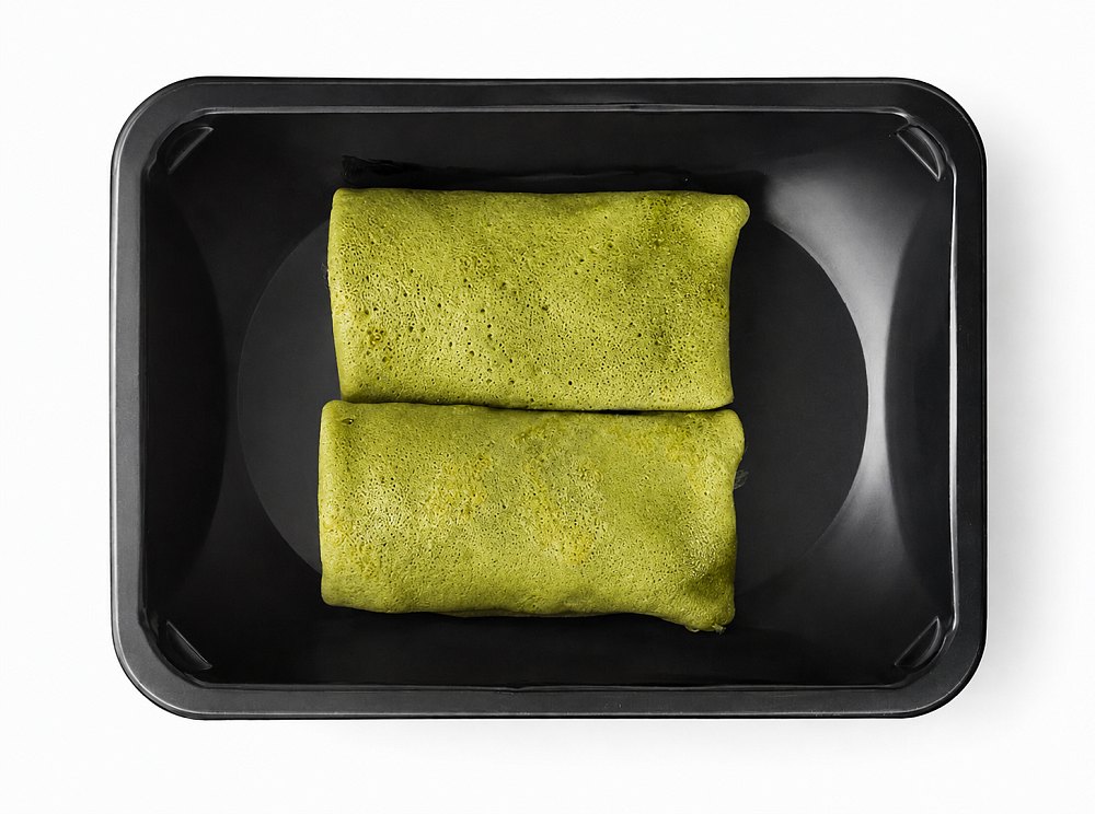 Блинчики с матчей, кремчизом и манго-маракуя (коробка 20шт)